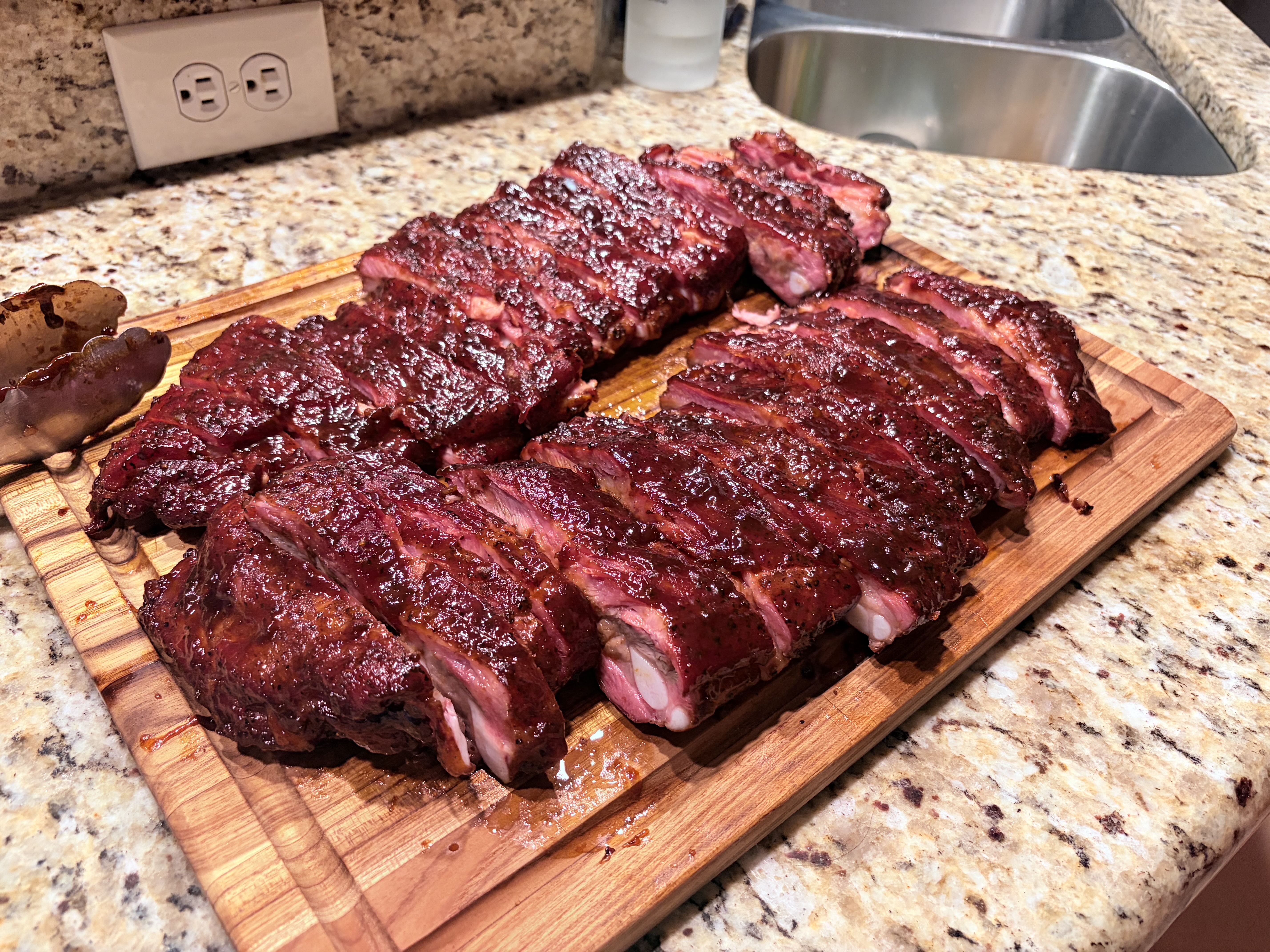 Ribs on the smoker, March 2026